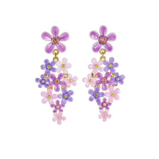 Forget-Me-Not Blossom Drizzle Drop Earrings