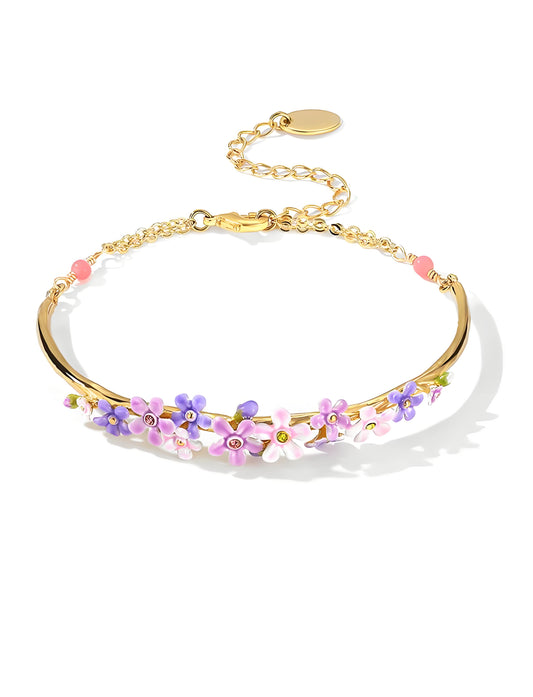 Forget-Me-Not Garden Bracelet