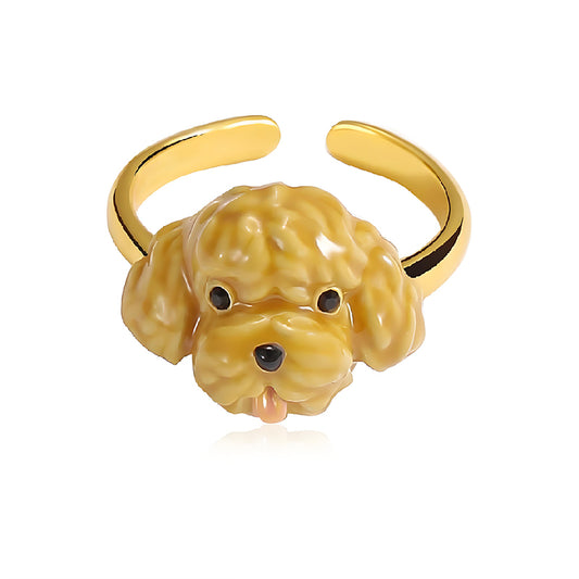 Miniature Poodle Curled Ring