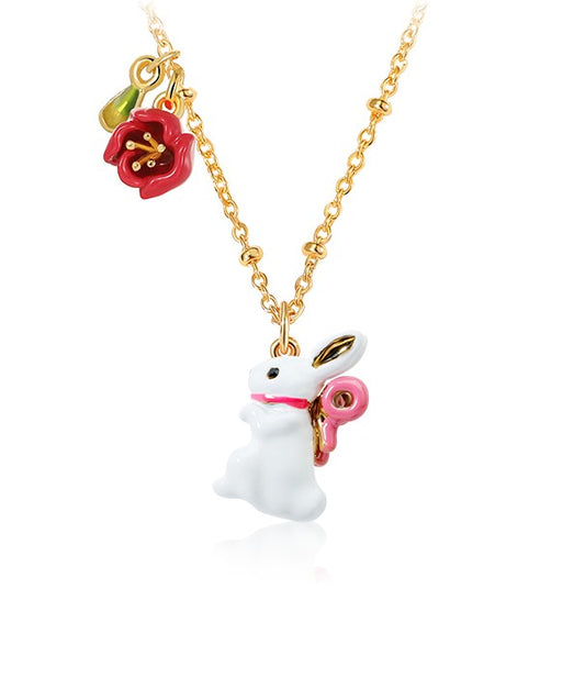 Sakura Bunny Necklace