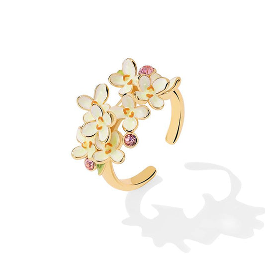 Golden Osmanthus Blossom Ring