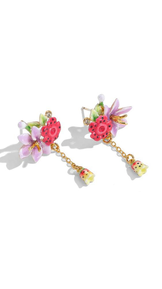 Tropical Rain Forest Dappled Earrings