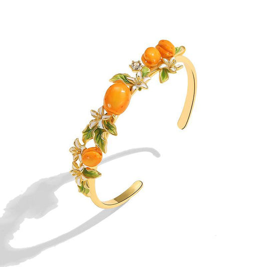 Apricot Fruit Garden Bangle
