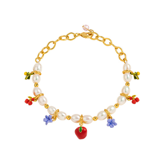 Apple Beaded Bracelet