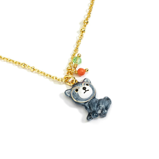 Husky Puppy Starglow Necklace